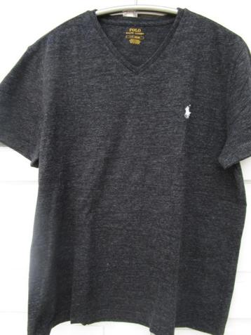 Donkergrijs Ralph Lauren shirt, maat L, stretchy! beschikbaar voor biedingen