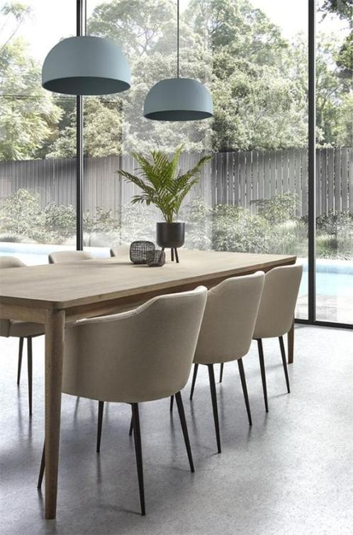 AMOR Diore Armstoel met zwart stalen poten set van 4, Huis en Inrichting, Stoelen, Nieuw, Vier, Stof, Zwart, Ophalen