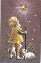 De ster van Bethlehem – herdersjongen met lammetjes, Verzamelen, Ansichtkaarten | Themakaarten, Ophalen of Verzenden, Ongelopen