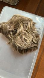 Pruik 100 % mensenhaar, Ophalen of Verzenden, Zo goed als nieuw, Pruik of Haarverlenging