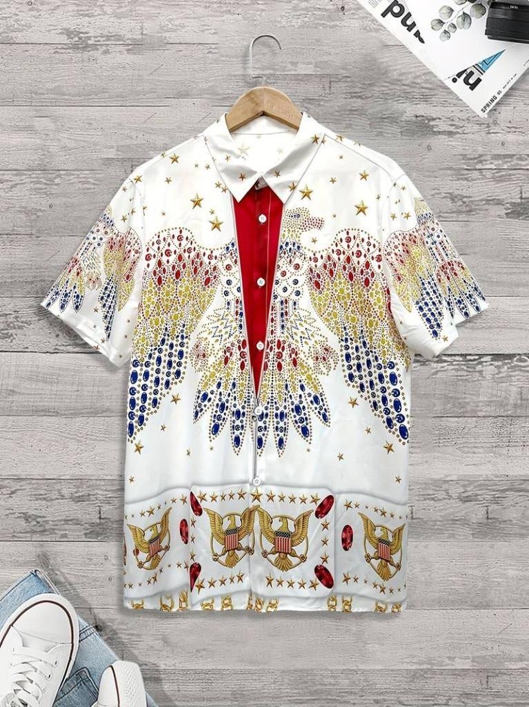 Mooi ELVIS PRESLEY Hemd - Maat : XXL., Kleding | Heren, Carnavalskleding en Feestkleding, Nieuw, Overige maten, Ophalen of Verzenden