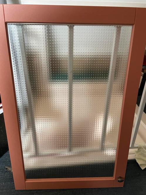 2 kastdeurtjes met melkglas, Huis en Inrichting, Keuken | Keukenelementen, Zo goed als nieuw, Minder dan 100 cm, 50 tot 100 cm