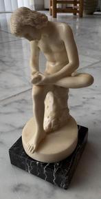 Albasten Italiaans beeldje 'Fedelino' van A. Santini (12 cm), Ophalen of Verzenden, Zo goed als nieuw, Overige typen