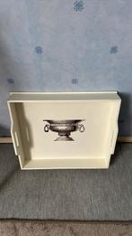 Groot vierkant dienblad van hout  voor serveren van hapjes., Huis en Inrichting, Woonaccessoires | Dienbladen, Ophalen of Verzenden