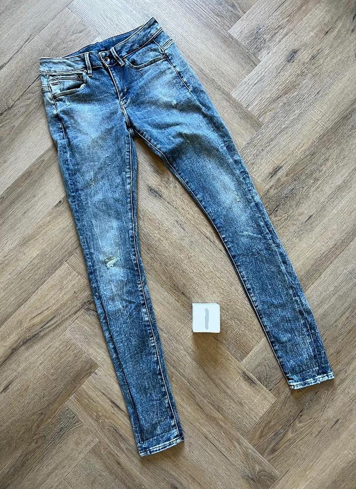 ZGAN blauw G-Star Raw Midge Zip skinny jeans W28 L34 XS broe, Kleding | Dames, Spijkerbroeken en Jeans, Zo goed als nieuw, W27 (confectie 34) of kleiner