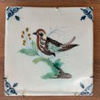 Makkumer aardewerk tegeltjes met vogels, 13x13 cm, Antiek en Kunst, Ophalen of Verzenden