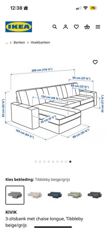 Ikea Kivik 3 persoons bank | slaapbank met opbergruimte - afbeelding 3