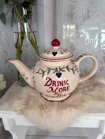 Emma Bridgewater Spongueware past times tea pot izgst beschikbaar voor biedingen