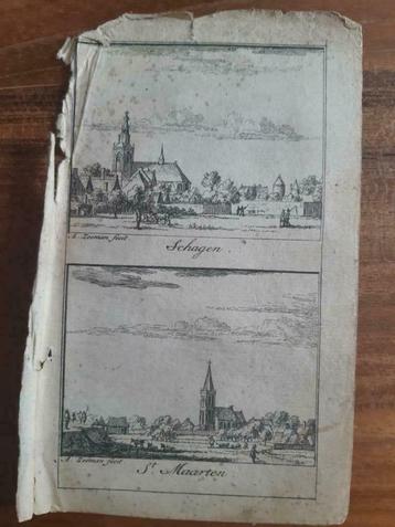 037-038/ Schagen - St. Maarten gravure uit 1732 beschikbaar voor biedingen