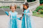 Prinsessenjurk met cape -Frozen Elsa jurk+accessoires 92/152, Kinderen en Baby's, Carnavalskleding en Verkleedspullen, Nieuw, Meisje