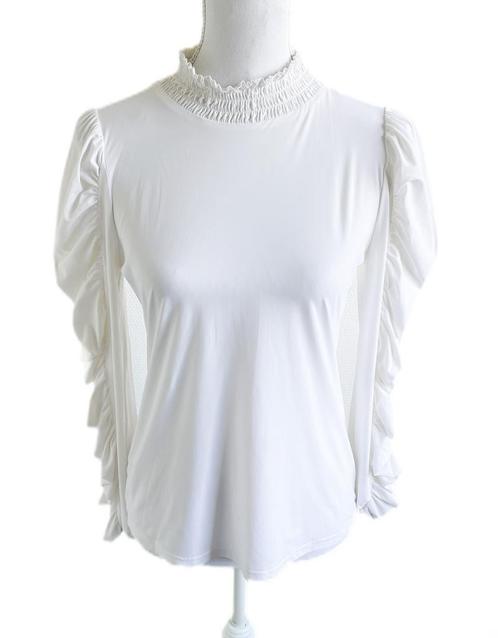 Mooie top van Studio Anneloes S, Kleding | Dames, Tops, Zo goed als nieuw, Maat 36 (S), Wit, Lange mouw, Ophalen of Verzenden