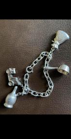 Zilveren bedelarmband jaren 50?, Sieraden, Tassen en Uiterlijk, Antieke sieraden, Ophalen of Verzenden, Zilver