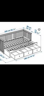 Bedbank Hemmes Ikea, Ophalen, Gebruikt, Tweepersoons, 80 cm