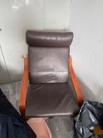 IKEA Stoel - Bruin Leer, Huis en Inrichting, Fauteuils, Ophalen, Minder dan 50 cm, Gebruikt, Minder dan 75 cm