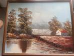 Olieverf schilderij «RUSTIGE REFLECTIE», Ophalen of Verzenden