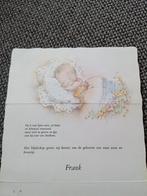 Frank, Ophalen of Verzenden, 1980 tot 1990, Geboortekaartje