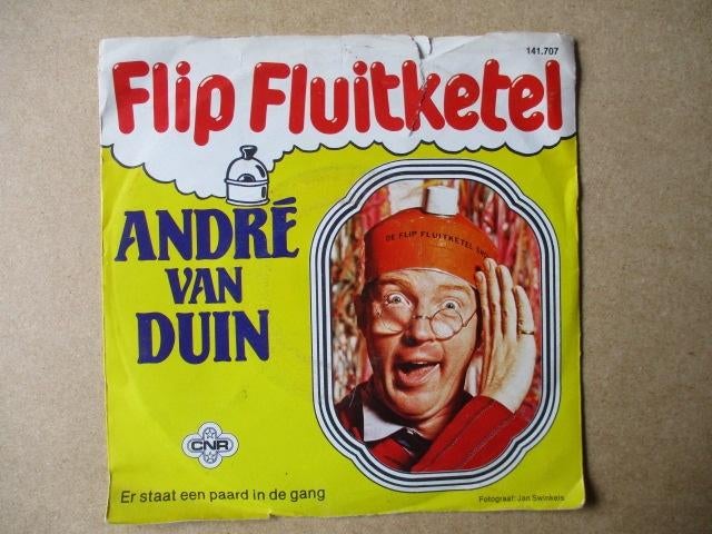 s0127 andre van duin - flip fluitketel, Ophalen, Gebruikt, Overige genres, 7 inch