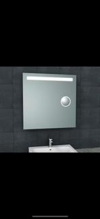 Badkamerspiegel met verlichting & scheerspiegel, Ophalen, Gebruikt, 75 tot 100 cm, Minder dan 100 cm