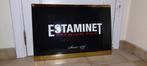 Estaminet bier - bierplaat in emaille, Ophalen of Verzenden, Zo goed als nieuw, Reclamebord, Plaat of Schild, Overige merken