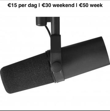 Shure sm7b te huur - flexibele prijzen beschikbaar voor biedingen