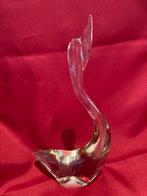 Glazen Zwaan met Lange Nek - 23cm, Antiek en Kunst, Antiek | Glas en Kristal, Ophalen of Verzenden