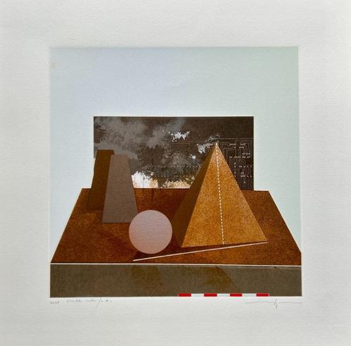 Zeefdruk Martin R. Baeyens, Antiek en Kunst, Kunst | Litho's en Zeefdrukken, Verzenden
