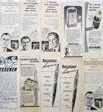 150+ advertenties reclames uit 1956 - 1958 - Deel 2, Verzamelen, Merken en Reclamevoorwerpen, Verzenden, Gebruikt, Overige typen