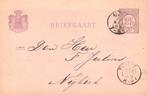 Briefkaart 1889 met voordrukte zegel 2½ cent Nijkerk, Verzenden, Briefkaart