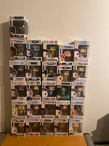 Partij funko poppen 26 stuks beschikbaar voor biedingen