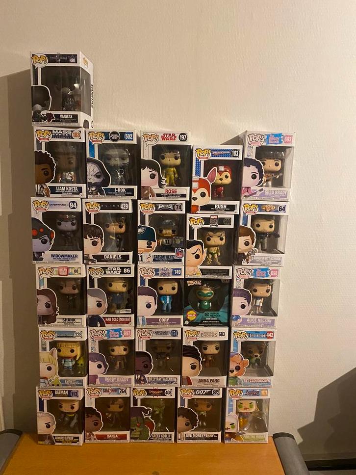 Partij funko poppen 26 stuks, Verzamelen, Poppetjes en Figuurtjes, Zo goed als nieuw, Ophalen of Verzenden
