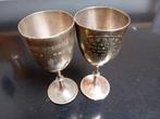2 Antieke Verzilverde Bekers - 1907 & 1903, Ophalen of Verzenden, Zilver