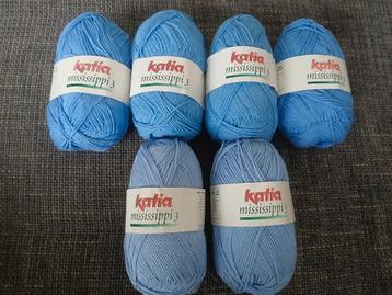 6x KATIA MISSISSIPPI 3, VOOR HAKEN EN BREIEN. beschikbaar voor biedingen