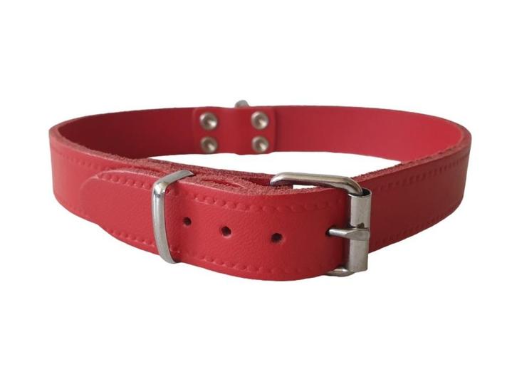 NOBBY Halsband Leder Rood Nek 39,5-43 cm (B-Keus) KOOPJE!!!, Dieren en Toebehoren, Hondenhalsbanden en Penningen, Nieuw, Ophalen of Verzenden