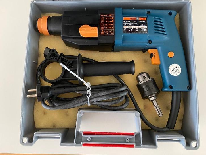 Boorhamer Meister craft in koffer, Doe-het-zelf en Verbouw, Gereedschap | Boormachines, Gebruikt, Boor- en/of Breekhamer, 400 tot 600 watt