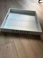 Houten Dienblad Enjoy, Ophalen of Verzenden, Gebruikt, Rechthoekig, Hout