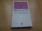 Boek H.J. Eysenck ‘Wat is uw IQ?’, Ophalen of Verzenden, Nieuw, Overige onderwerpen, Eysenck