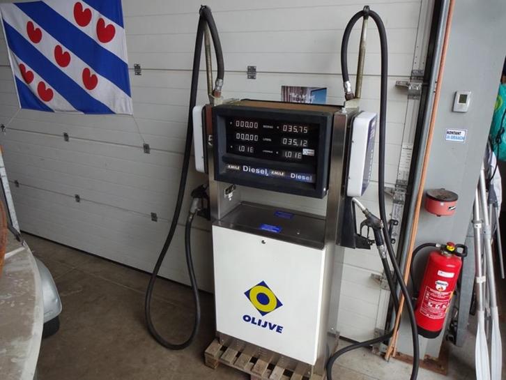 3x tankstation, Olijve: diesel of benzine, Verzamelen, Automaten | Overige, Gebruikt, Ophalen
