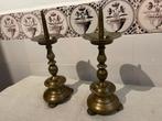 17de eeuw stel bronzen penkandelaars penkandelaar, Ophalen of Verzenden