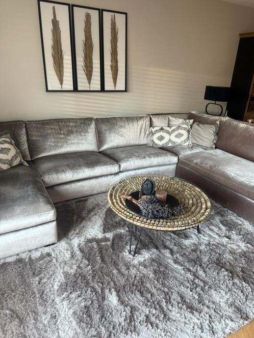 Prachtige hoekbank van Rofra Home en carpet Mart Visser, Huis en Inrichting, Banken | Complete zithoeken, Zo goed als nieuw, Stof