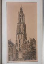 Fraaie ets St. L. Vrouwetoren Amersfoort Henri van Rupprecht, Antiek en Kunst, Ophalen of Verzenden