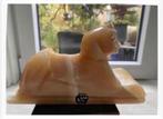 2 Calciet edelsteen Beeld Sphinx mooi doorschijnd pr.p.st, Ophalen of Verzenden, Zo goed als nieuw, X, X