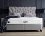 Opbergboxspring Opera Grijs Incl Matras & Topper Dreambedden, Nieuw, Grijs, 180 cm, Ophalen of Verzenden