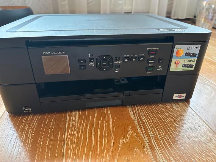 Brother DCP-J572DW kleureninkjetprinter, Computers en Software, Printers, Gebruikt, All-in-one, Inkjetprinter, Kleur printen, Draadloos