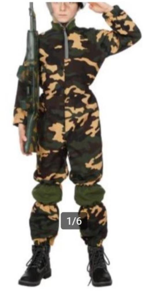 Leuk groen/bruin/beige/zwart LEGER/ARMY pak, Kinderen en Baby's, Carnavalskleding en Verkleedspullen, Gebruikt, Jongen of Meisje