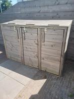 Houten containerombouw voor 3 kliko's houten bakken, Ophalen, Gebruikt, Hout, Containerberging