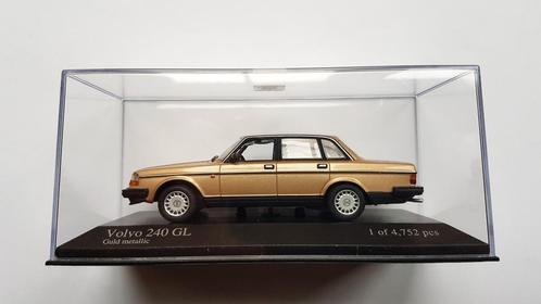 Volvo 240 GL 1986 Gold metallic Minichamps 1:43, Hobby en Vrije tijd, Modelauto's | 1:43, Nieuw, Auto, MiniChamps, Verzenden