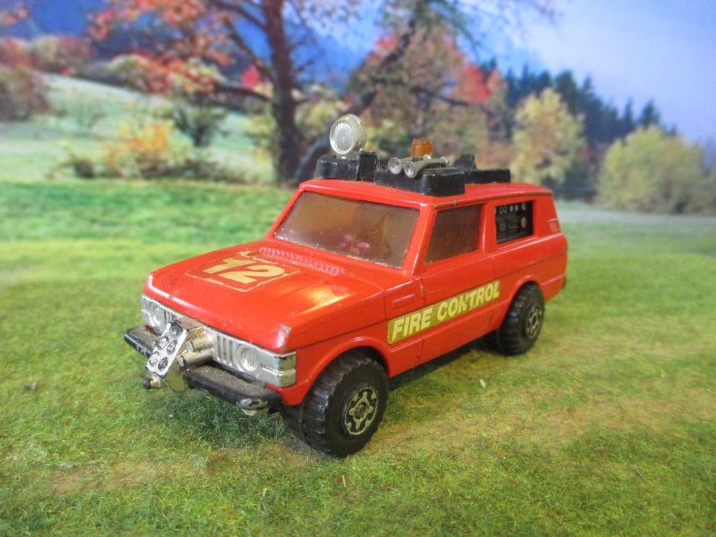 1/43 Range Rover Brandweer Matchbox Speed Kings K-64 #2, Ophalen of Verzenden, Gebruikt, Auto, Matchbox
