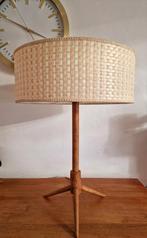 Vintage tripod Tafellamp deens design, Ophalen of Verzenden, Gebruikt, Hout, Vintage