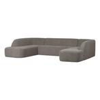 Lounge U-Bank Sloping Chenille Grijs van BePureHome, Ophalen, ., Nieuw, .