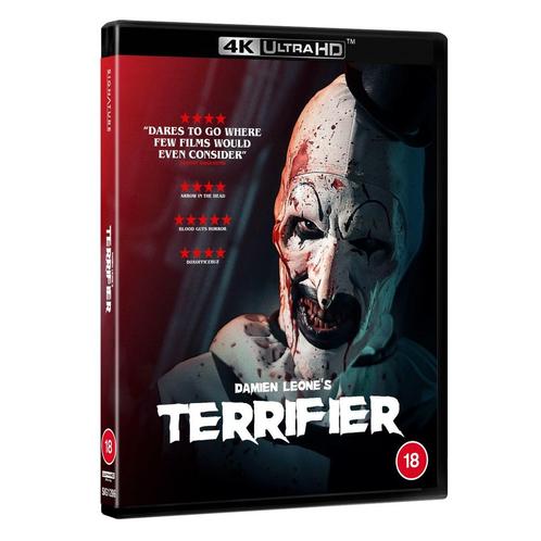 Terrifier 4K UHD/Ultra HD Blu-Ray UK (Geseald) PRE-ORDER, Cd's en Dvd's, Blu-ray, Nieuw in verpakking, Horror, Ophalen of Verzenden